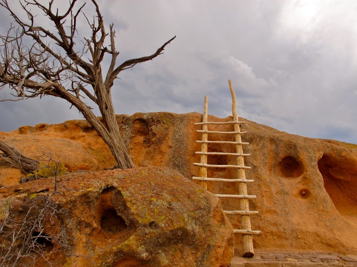Bandelier National Monument is both ecological and archaeologically signature, with Native American artifacts and hieroglyphs. 